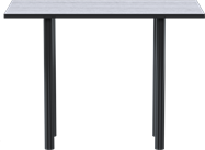 Pluto Rectangular Bar Table - Black Frame